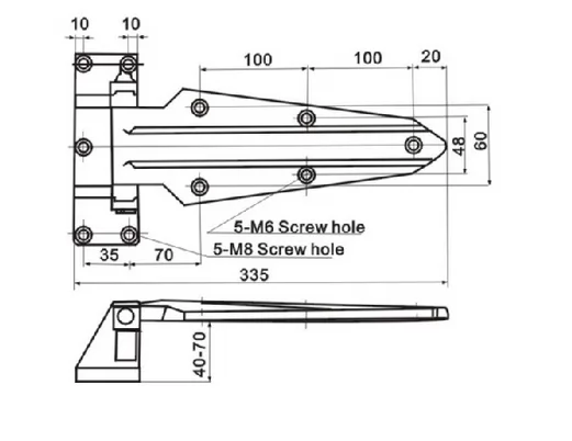 Cold room door hinge 1470 price