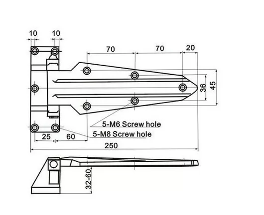 Cold room door hinge 1460 price