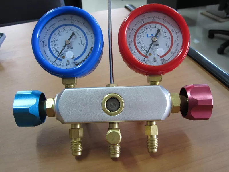 Aluminum manifold set for R134A